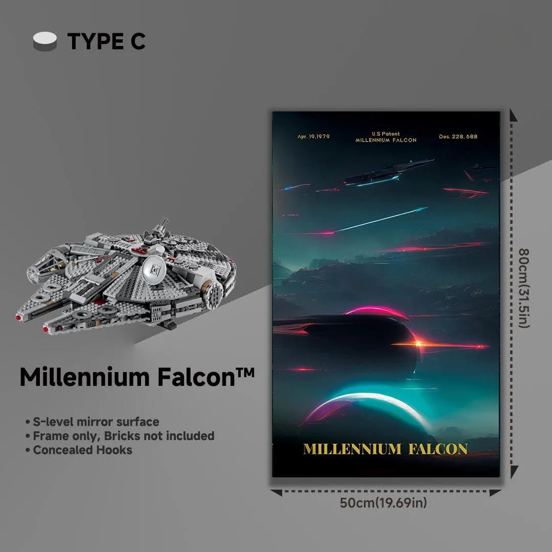 LEGO® 75257 Millennium Falcon™ Wall Display Frame – Star Wars Collectors Edition - brickzonehub