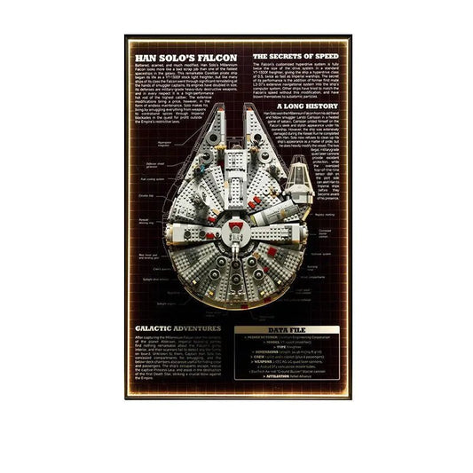 LEGO® 75257 Millennium Falcon™ Wall Display Frame – Star Wars Collectors Edition - brickzonehub