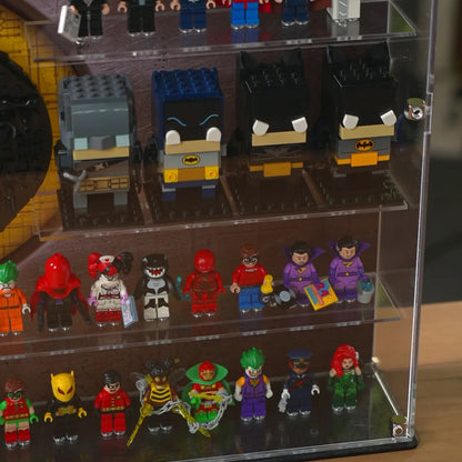 124 LEGO DC Minifigures Wall Display Case