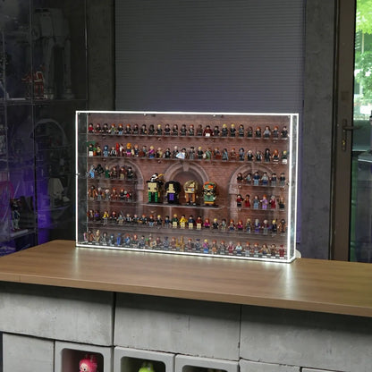 92 LEGO Minifiguren Wandvitrine