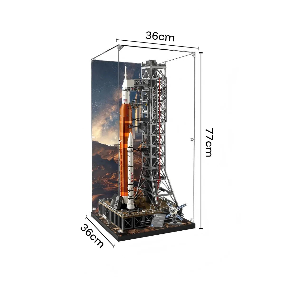 LEGO® NASA Artemis Space Launch System Acryl-Vitrine 10341 