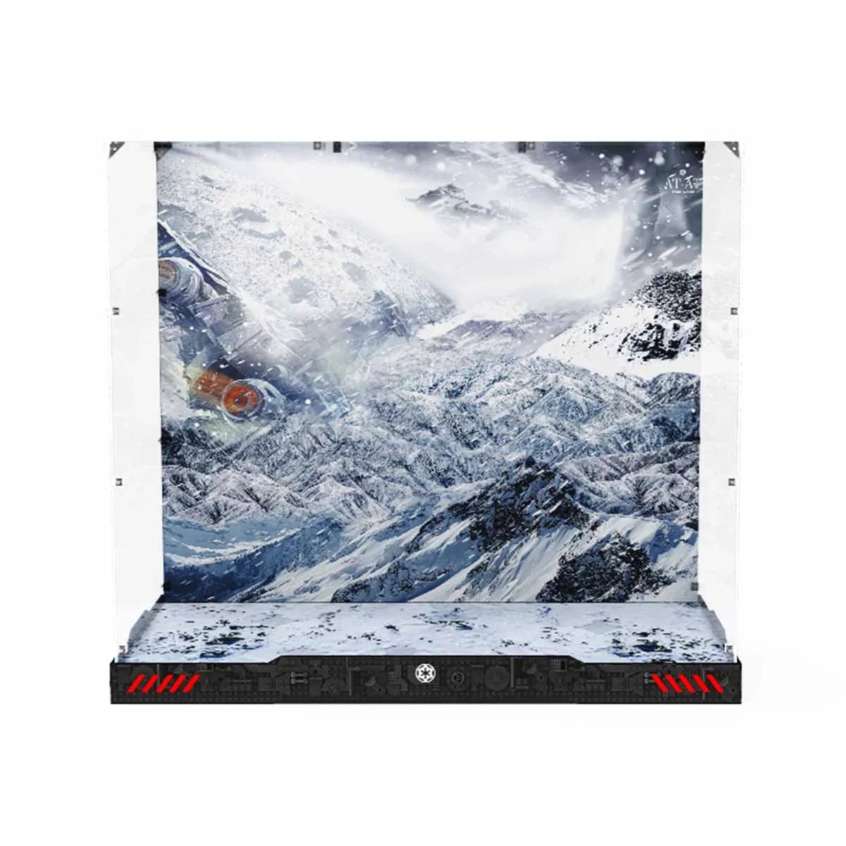 LEGO® Star Wars AT - AT Hoth Battle Acrylic Display Case 75313 - brickzonehub