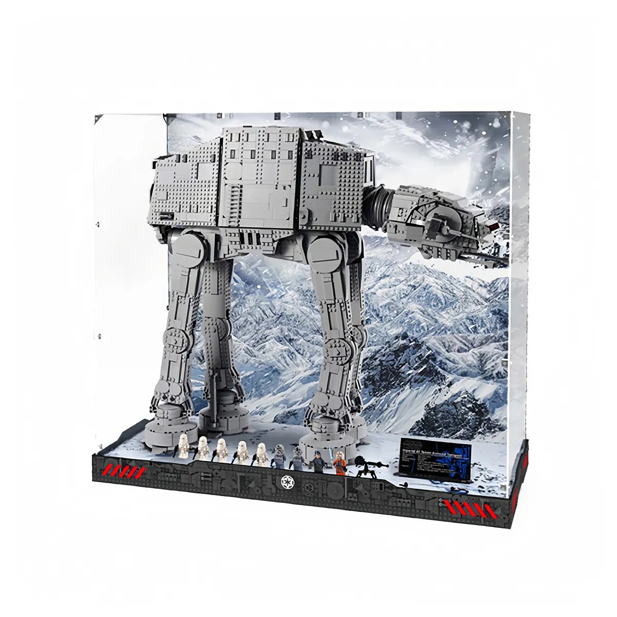 LEGO® Star Wars AT - AT Hoth Battle Acrylic Display Case 75313 - brickzonehub
