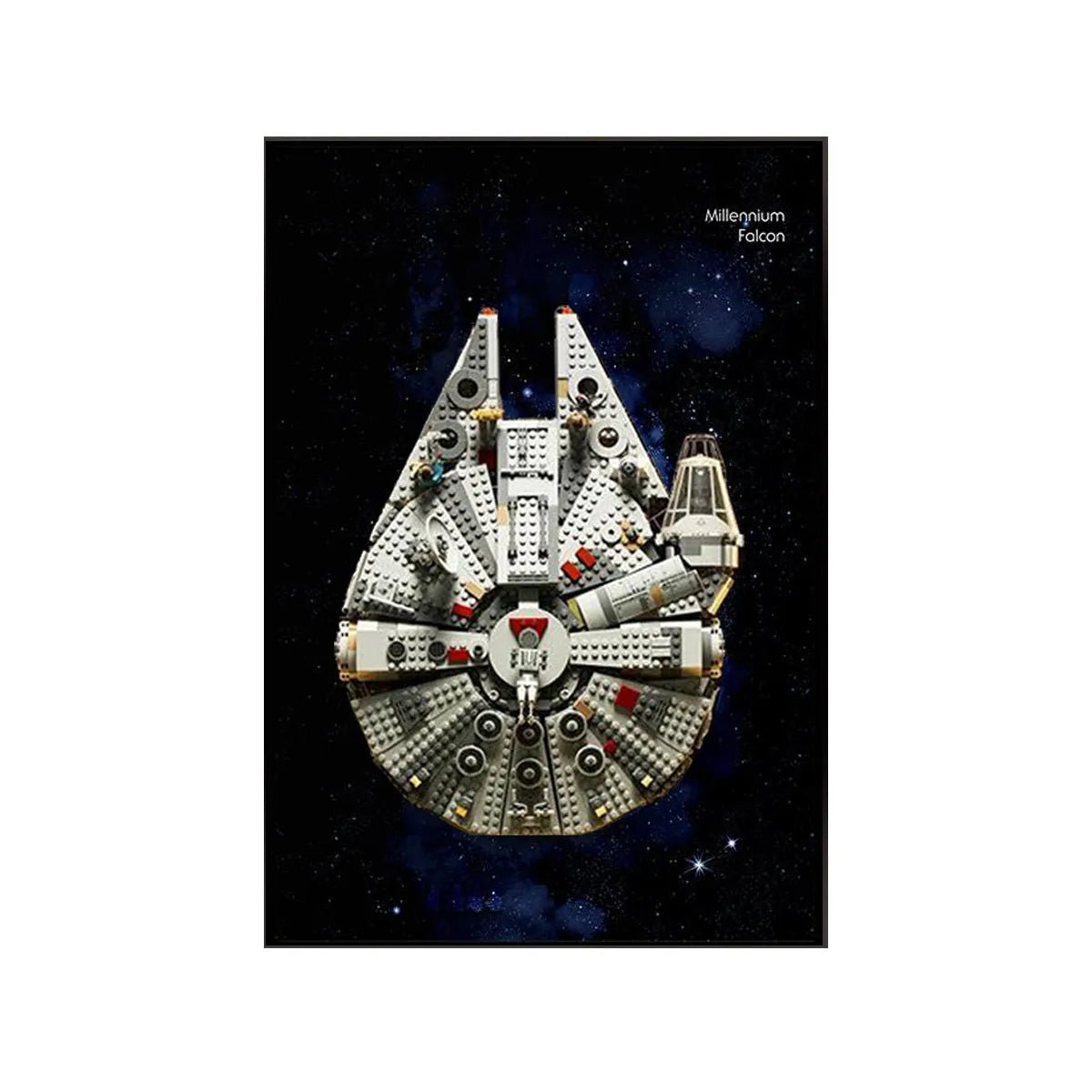 Wall Display Frame for LEGO® Star Wars™ Millennium Falcon 75257 | Hyperspace Rush