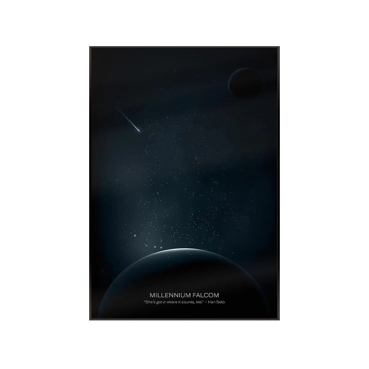 LEGO® Star Wars™ Millennium Falcon™ Wall Display Frame 75257 Style A - brickzonehub