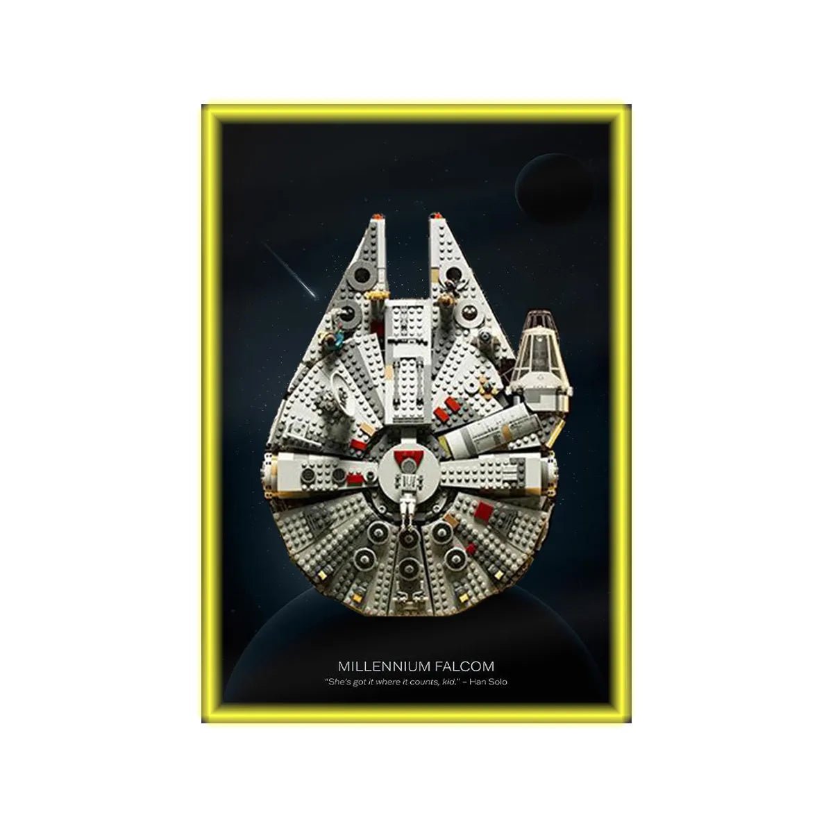 LEGO® Star Wars™ Millennium Falcon™ Wall Display Frame 75257 Style A - brickzonehub