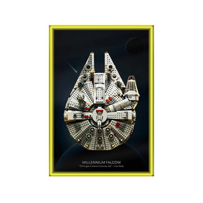 LEGO® Star Wars™ Millennium Falcon™ Wall Display Frame 75257 Style A - brickzonehub