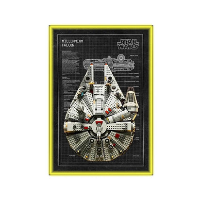 LEGO® Star Wars™ Millennium Falcon™ Wall Display Frame 75257 Style C - brickzonehub