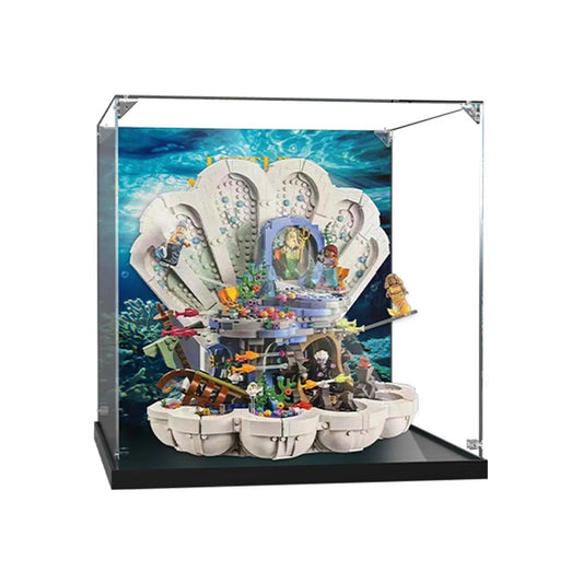 LEGO® The Little Mermaid Royal Clamshell Acrylic Display Case 43225 - brickzonehub
