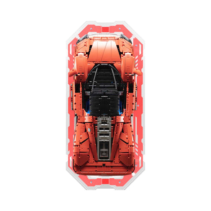 Original Red Acrylic Display Frame for LEGO® Technic Ferrari Daytona SP3 42143 - brickzonehub