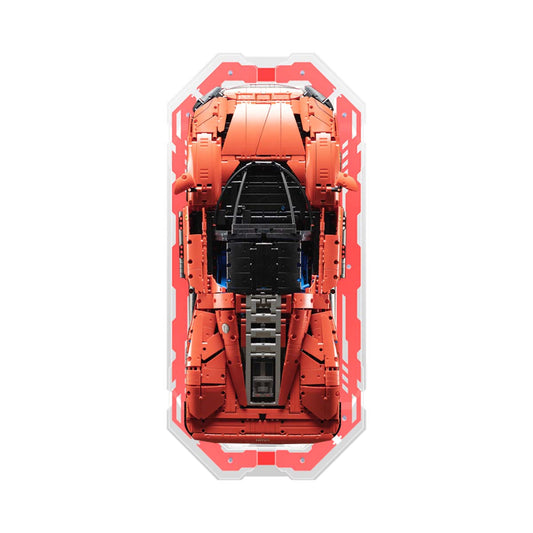 Original Red Acrylic Display Frame for LEGO® Technic Ferrari Daytona SP3 42143 - brickzonehub
