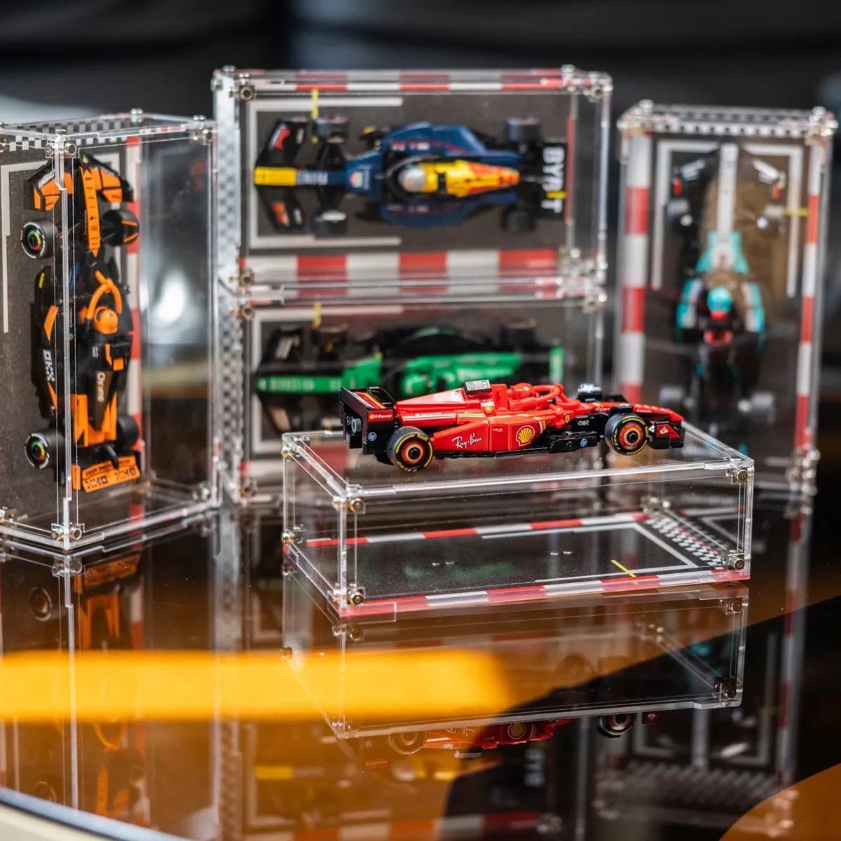 Premium Acrylic Display Case for LEGO® Speed Champions F1 – Ultra Clear Single Car Showcase Box - brickzonehub
