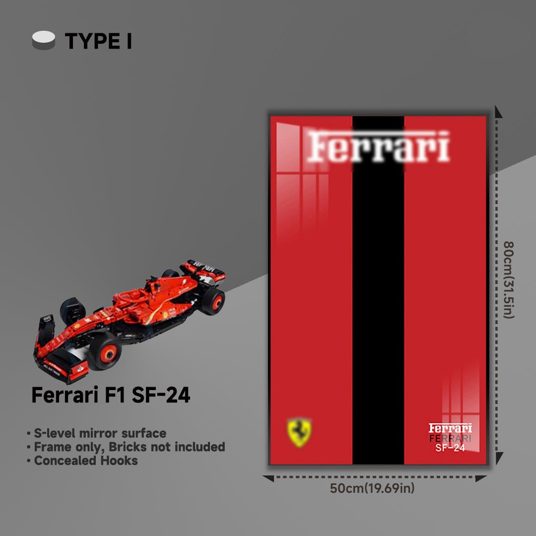 Premium Acrylic Wall Display Frame for LEGO® Ferrari F1 SF - 24 - brickzonehub