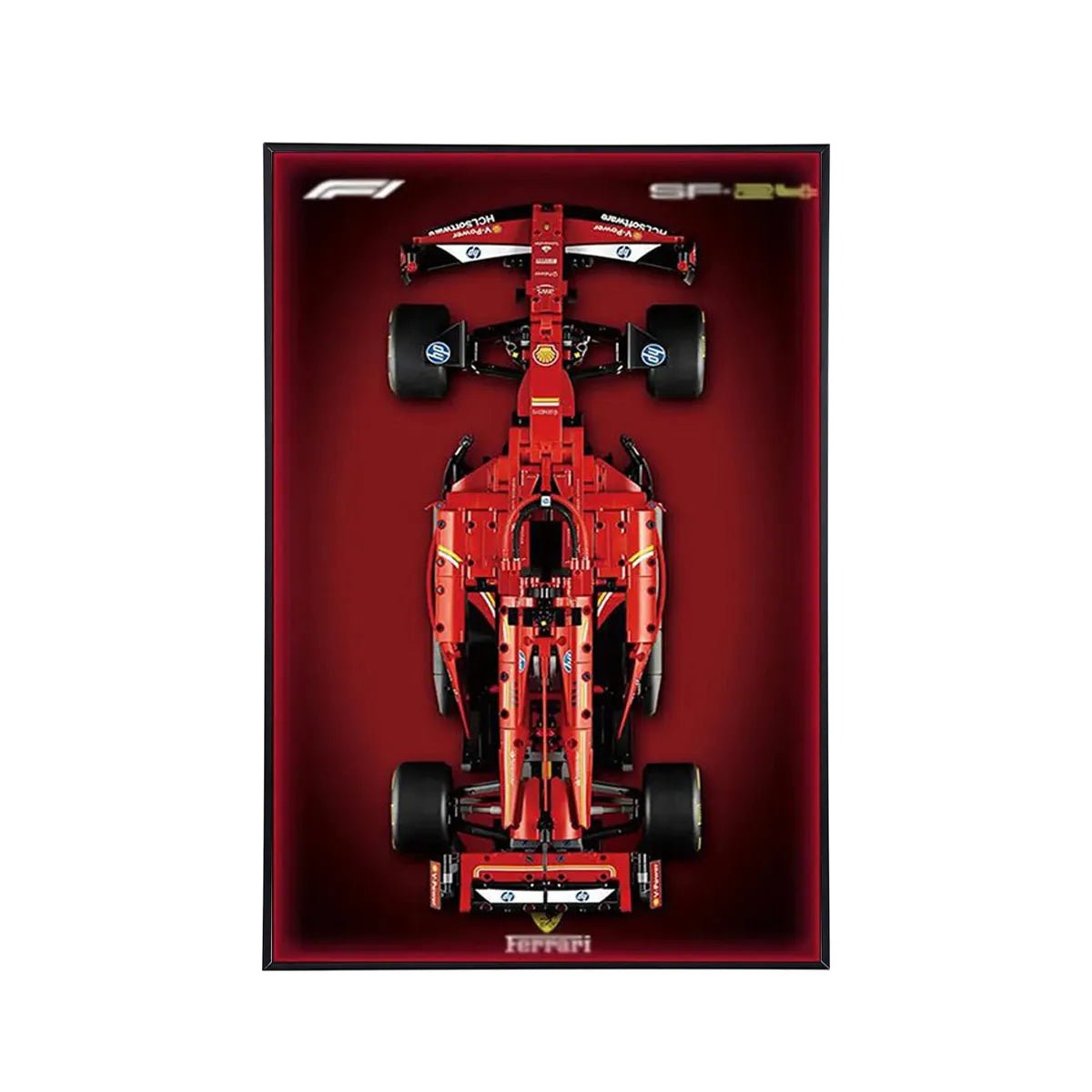 Premium Acrylic Wall Display Frame for LEGO® Ferrari F1 SF - 24 42207 - brickzonehub