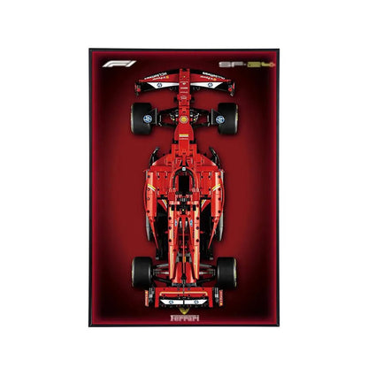 Premium Acrylic Wall Display Frame for LEGO® Ferrari F1 SF - 24 42207 - brickzonehub