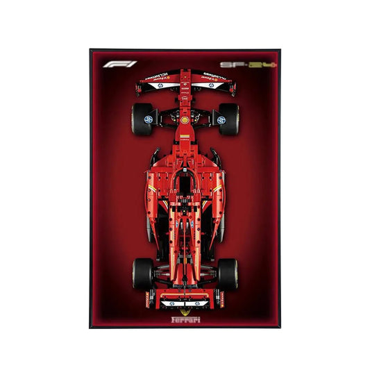 Premium Acrylic Wall Display Frame for LEGO® Ferrari F1 SF - 24 42207 - brickzonehub