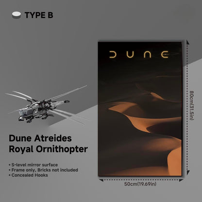 Premium Backlit Frame for LEGO® Icons 10327 Dune Ornithopter - brickzonehub