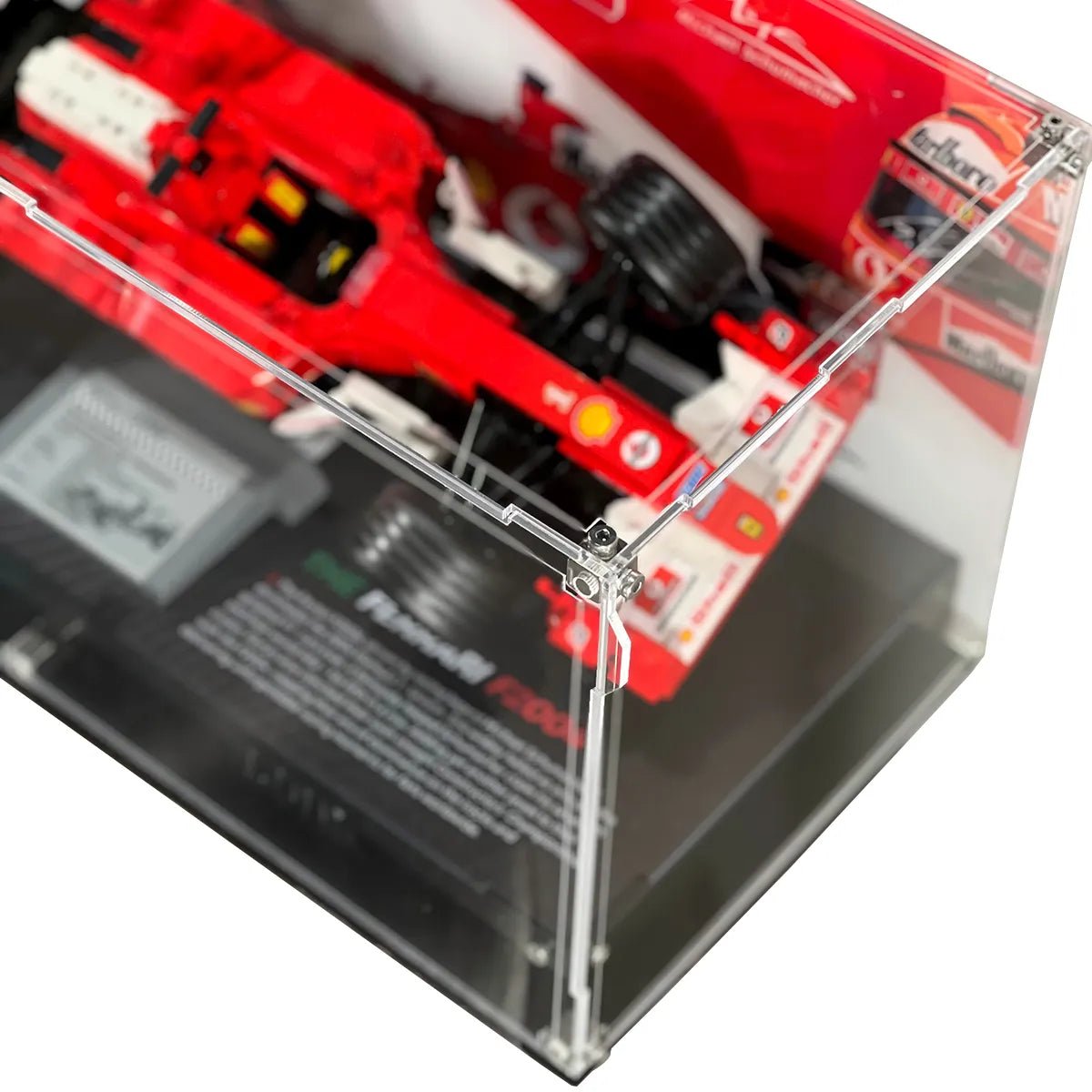 Premium Display Case Compatible with LEGO® Ferrari F2004 & Michael Schumacher 11375 - brickzonehub