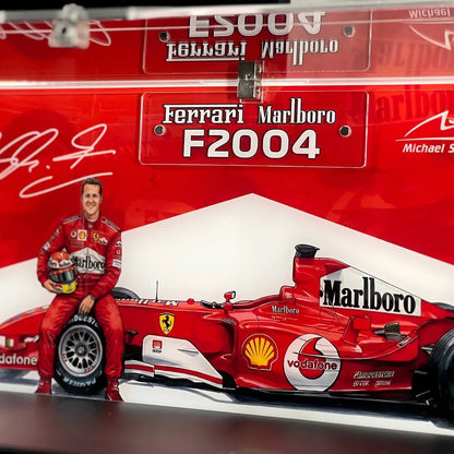 Premium Display Case Compatible with LEGO® Ferrari F2004 & Michael Schumacher 11375 - brickzonehub