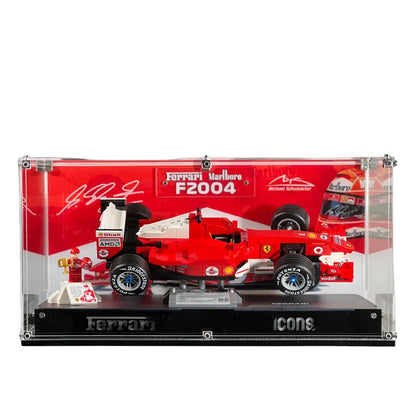 Premium Display Case Compatible with LEGO® Ferrari F2004 & Michael Schumacher 11375 - brickzonehub