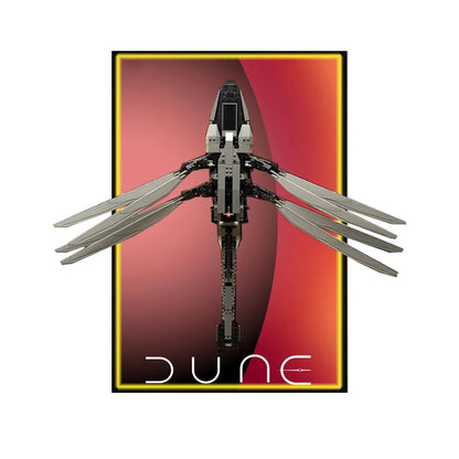 Premium Display Frame Compatible with LEGO® Dune Atreides Royal Ornithopter 10327 Style B - brickzonehub