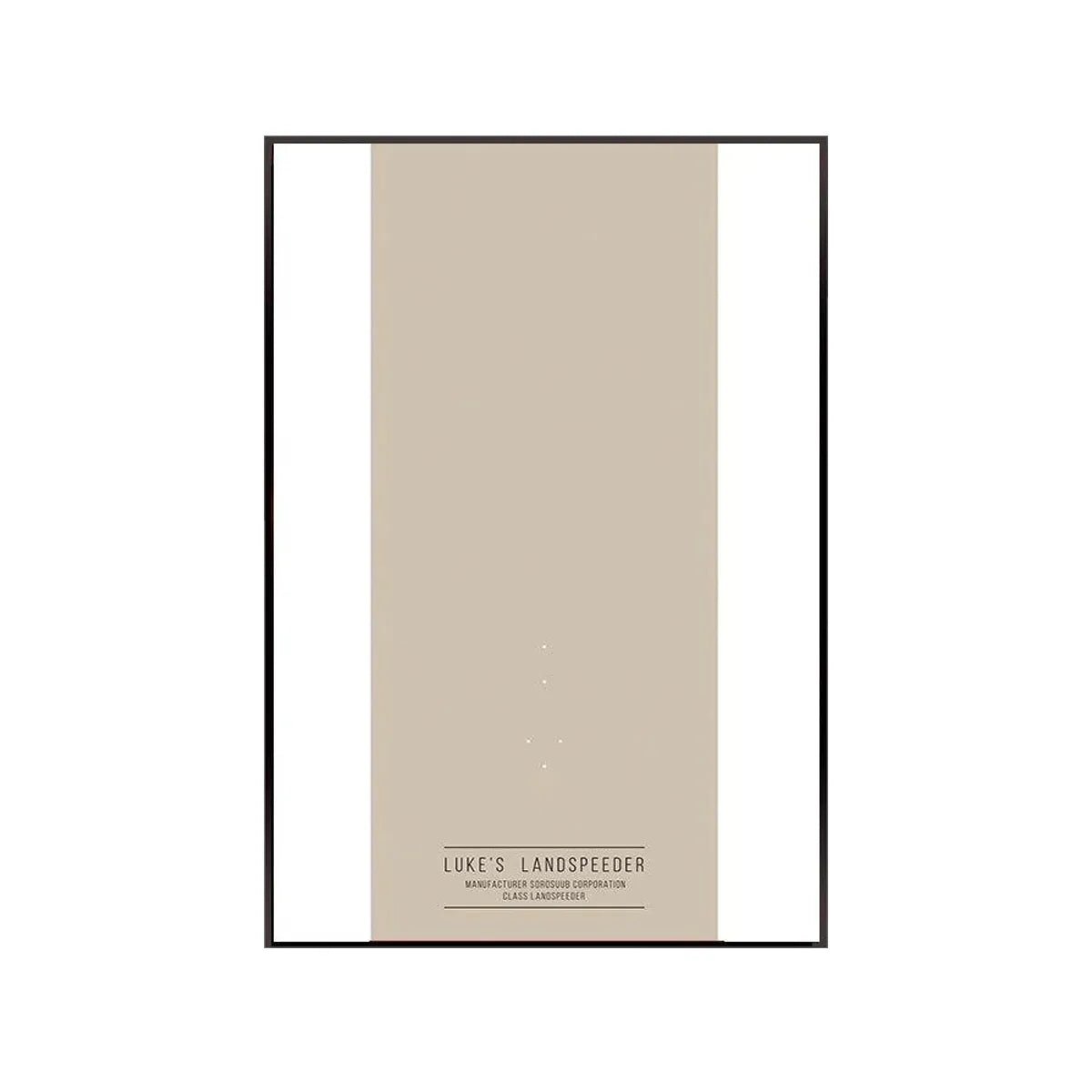 Premium Frame for LEGO® Star Wars Luke Skywalker’s Speeder 75341 - brickzonehub