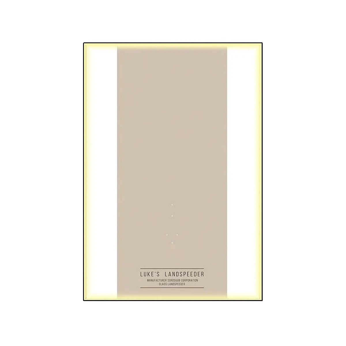 Premium Frame for LEGO® Star Wars Luke Skywalker’s Speeder 75341 - brickzonehub