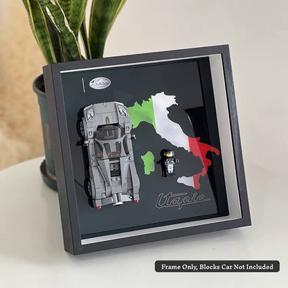 Premium Wall Display Box for LEGO® Speed Champions Supercar Collection - brickzonehub