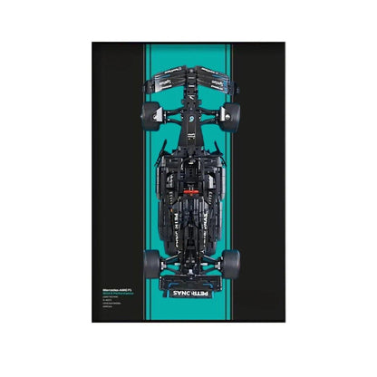 Premium Wanddisplay für LEGO® Mercedes-AMG F1 42171 Style C