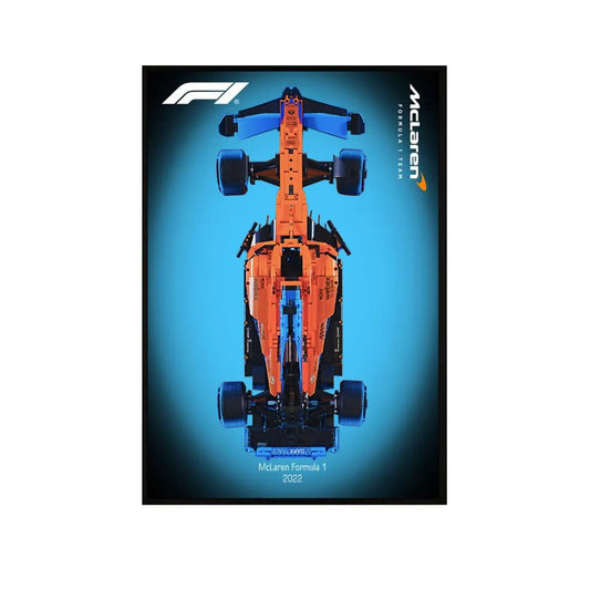 Premium Wall Display Compatible with LEGO® Technic™ McLaren F1 42141 Style A - brickzonehub