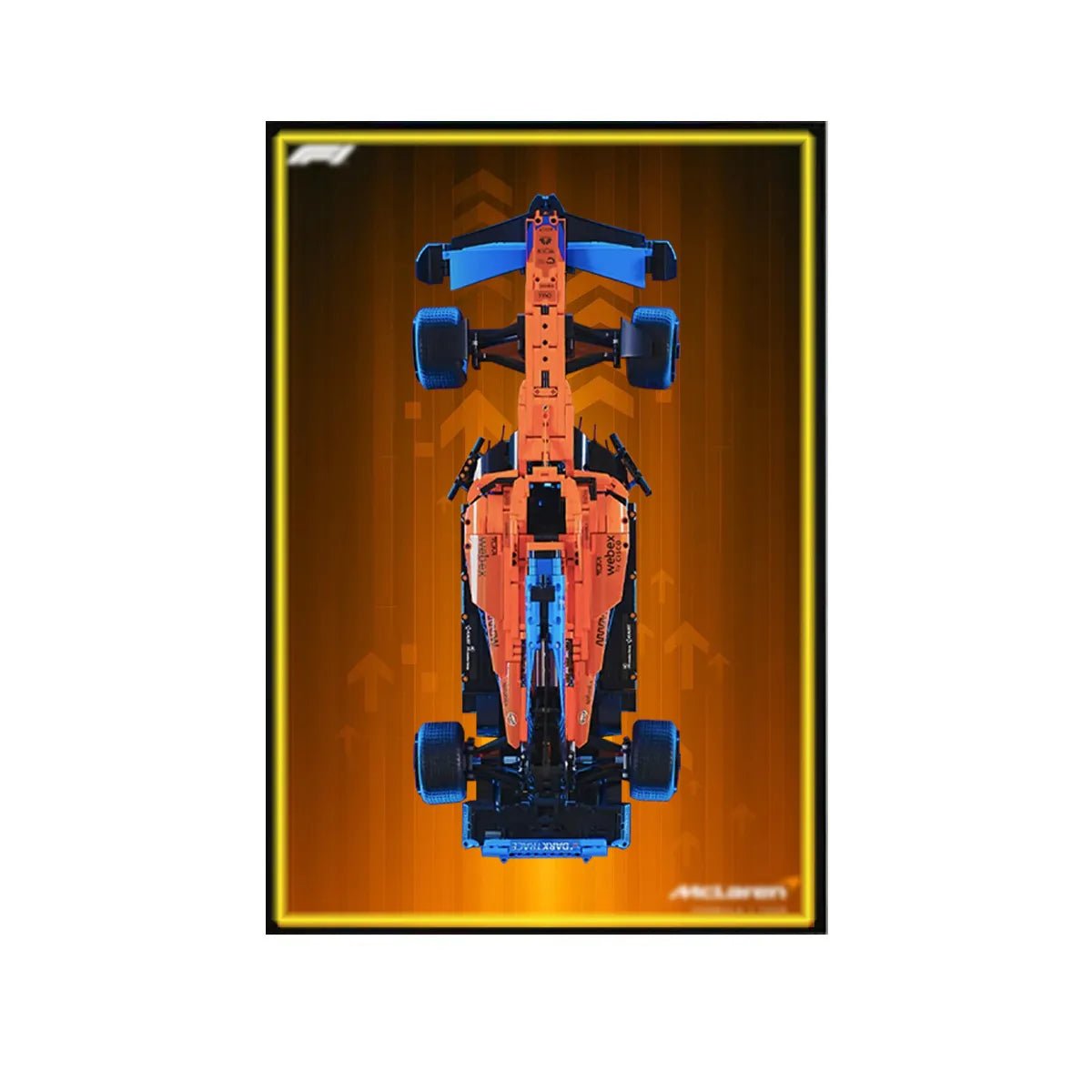 Premium Wall Display Compatible with LEGO® Technic™ McLaren F1 42141 Style E - brickzonehub