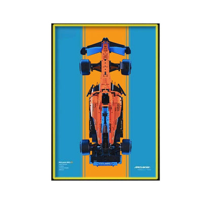 Premium Wall Display Compatible with LEGO® Technic™ McLaren F1 42141 Style D