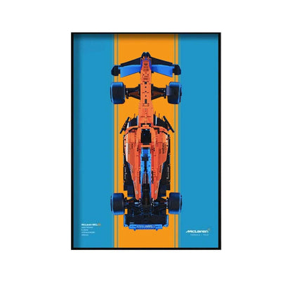 Premium Wall Display Compatible with LEGO® Technic™ McLaren F1 42141 Style D