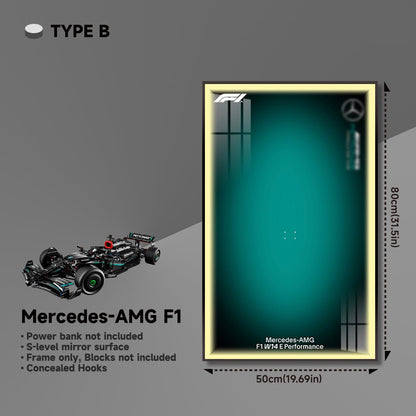 Premium Wall Display for LEGO® Mercedes - AMG F1 - brickzonehub