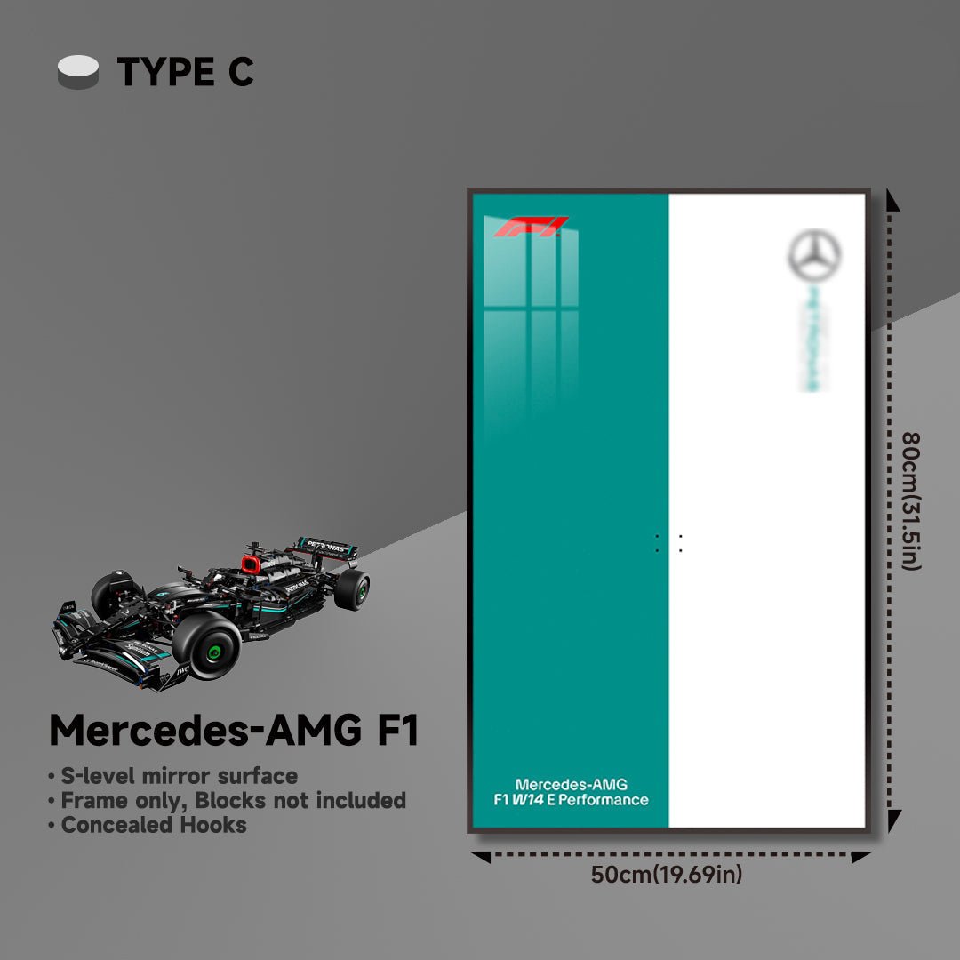 Premium Wall Display for LEGO® Mercedes - AMG F1 - brickzonehub
