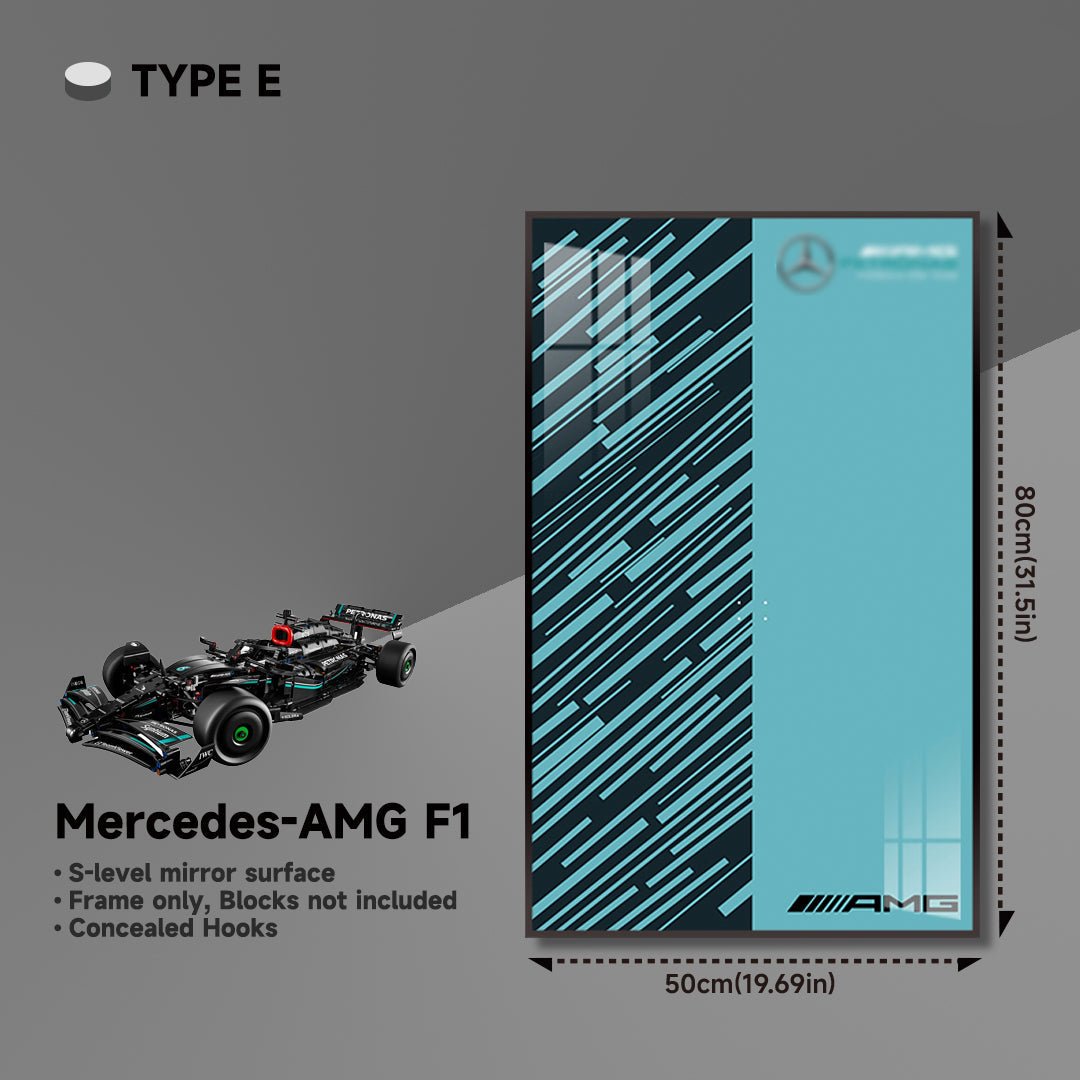 Premium Wall Display for LEGO® Mercedes - AMG F1 - brickzonehub