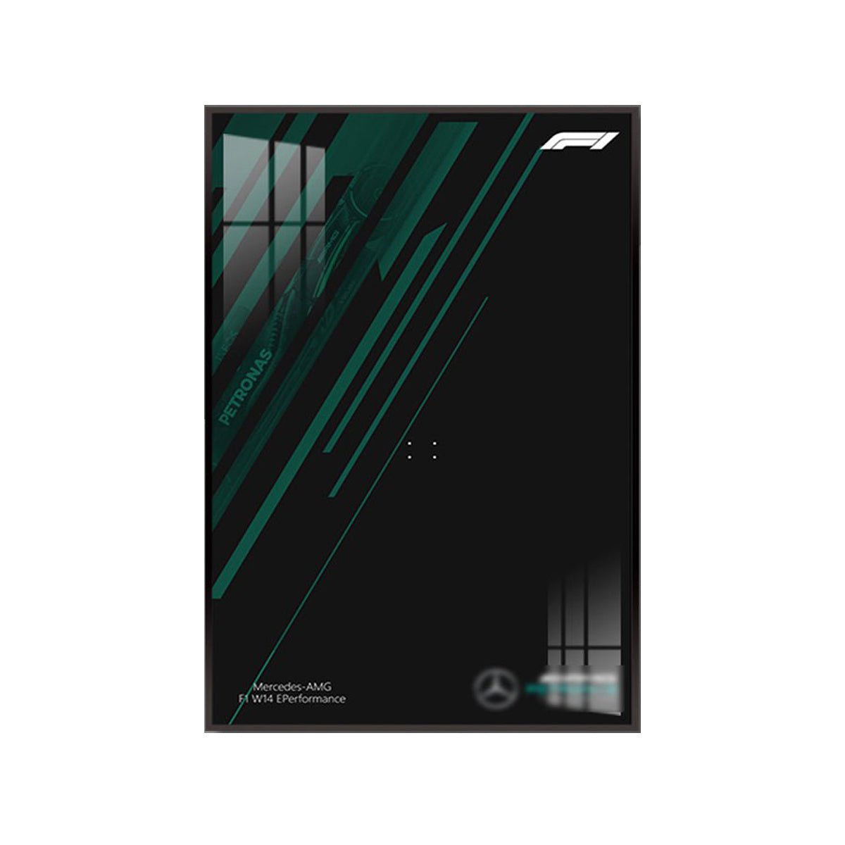 Premium Wall Display for LEGO® Mercedes - AMG F1 42171 - brickzonehub