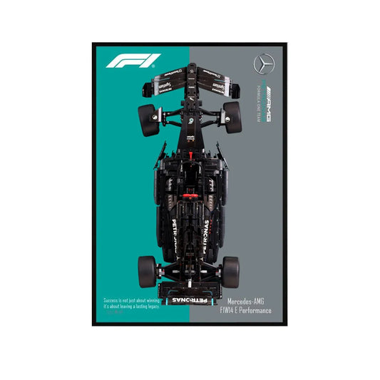 Premium Wall Display for LEGO® Mercedes - AMG F1 42171 Style A - brickzonehub
