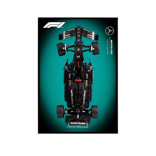Premium Wall Display for LEGO® Mercedes - AMG F1 42171 Style D - brickzonehub