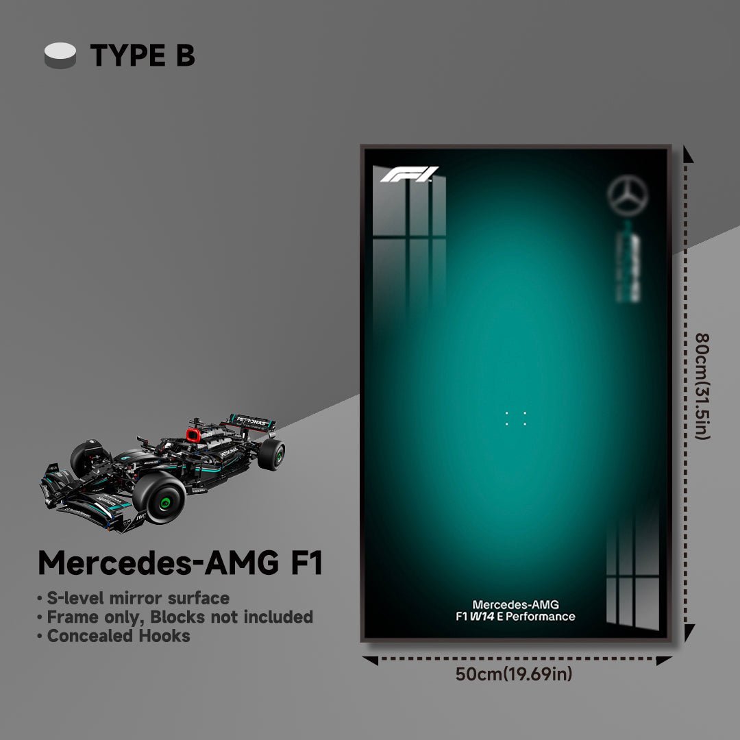 Premium Wall Display for LEGO® Mercedes - AMG F1 - brickzonehub