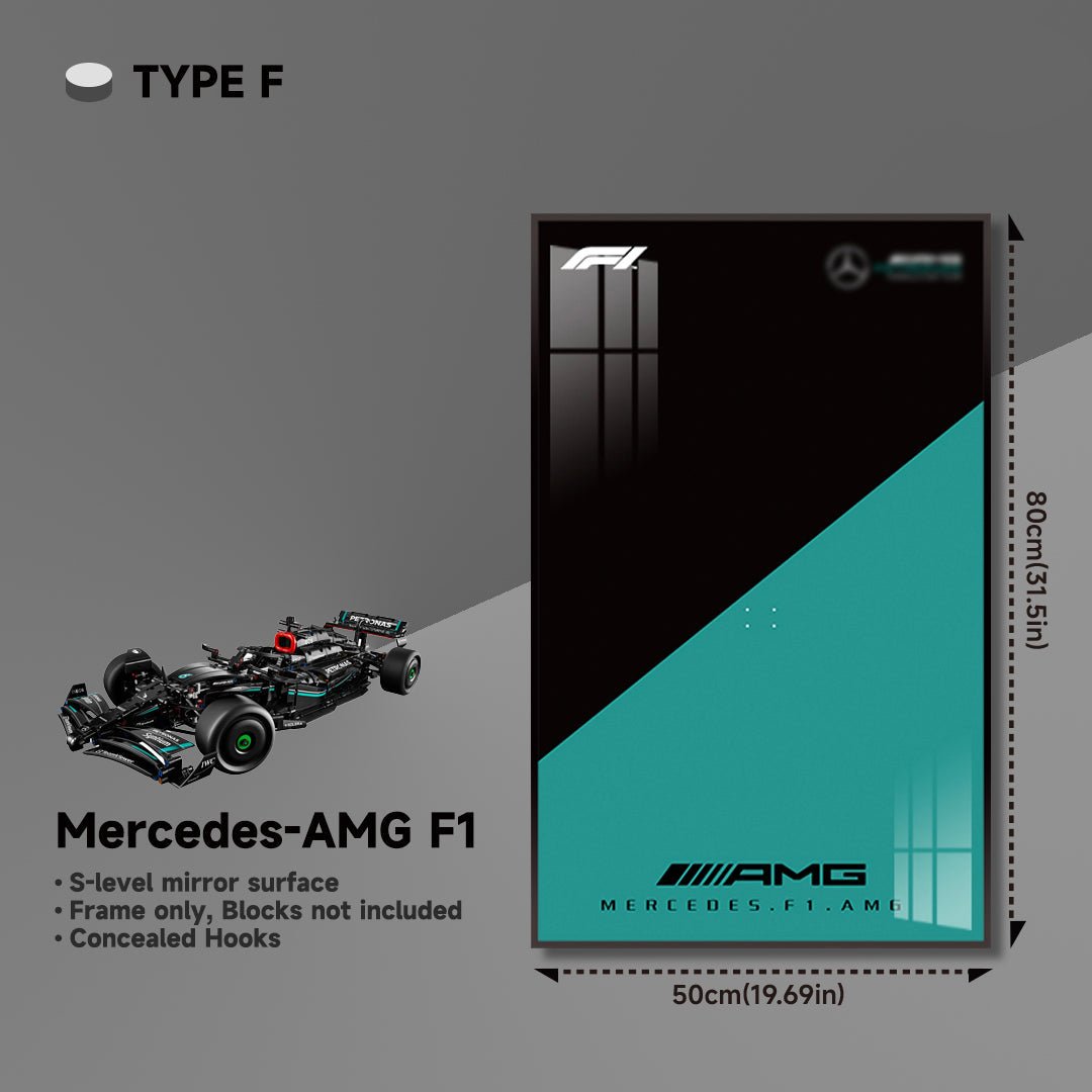 Premium Wall Display for LEGO® Mercedes - AMG F1 - brickzonehub