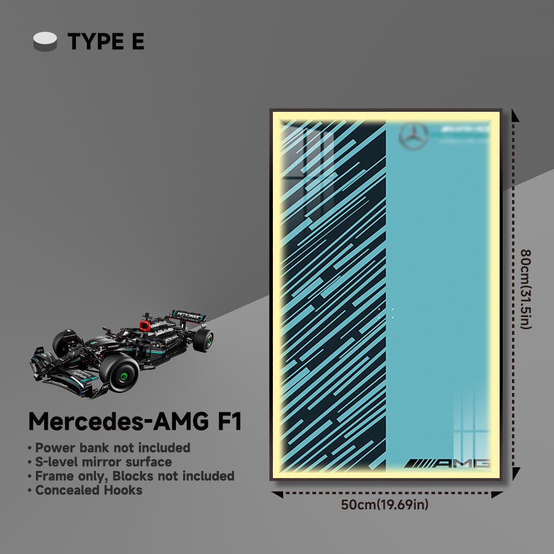 Premium Wall Display for LEGO® Mercedes - AMG F1 - brickzonehub