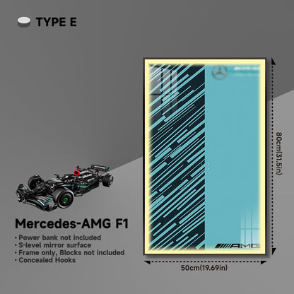Premium Wall Display for LEGO® Mercedes - AMG F1 - brickzonehub