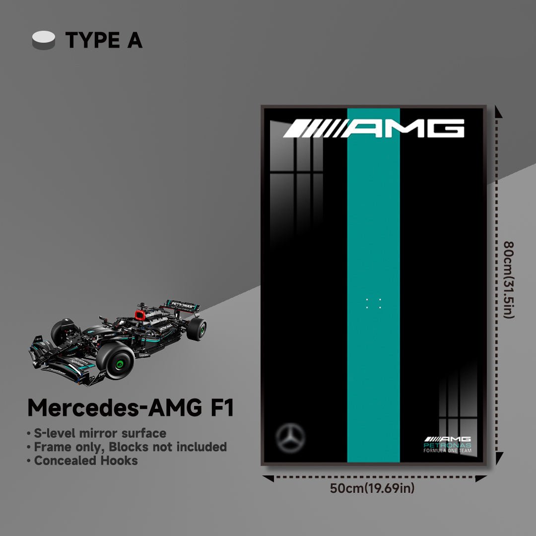 Premium Wall Display for LEGO® Mercedes - AMG F1 - brickzonehub