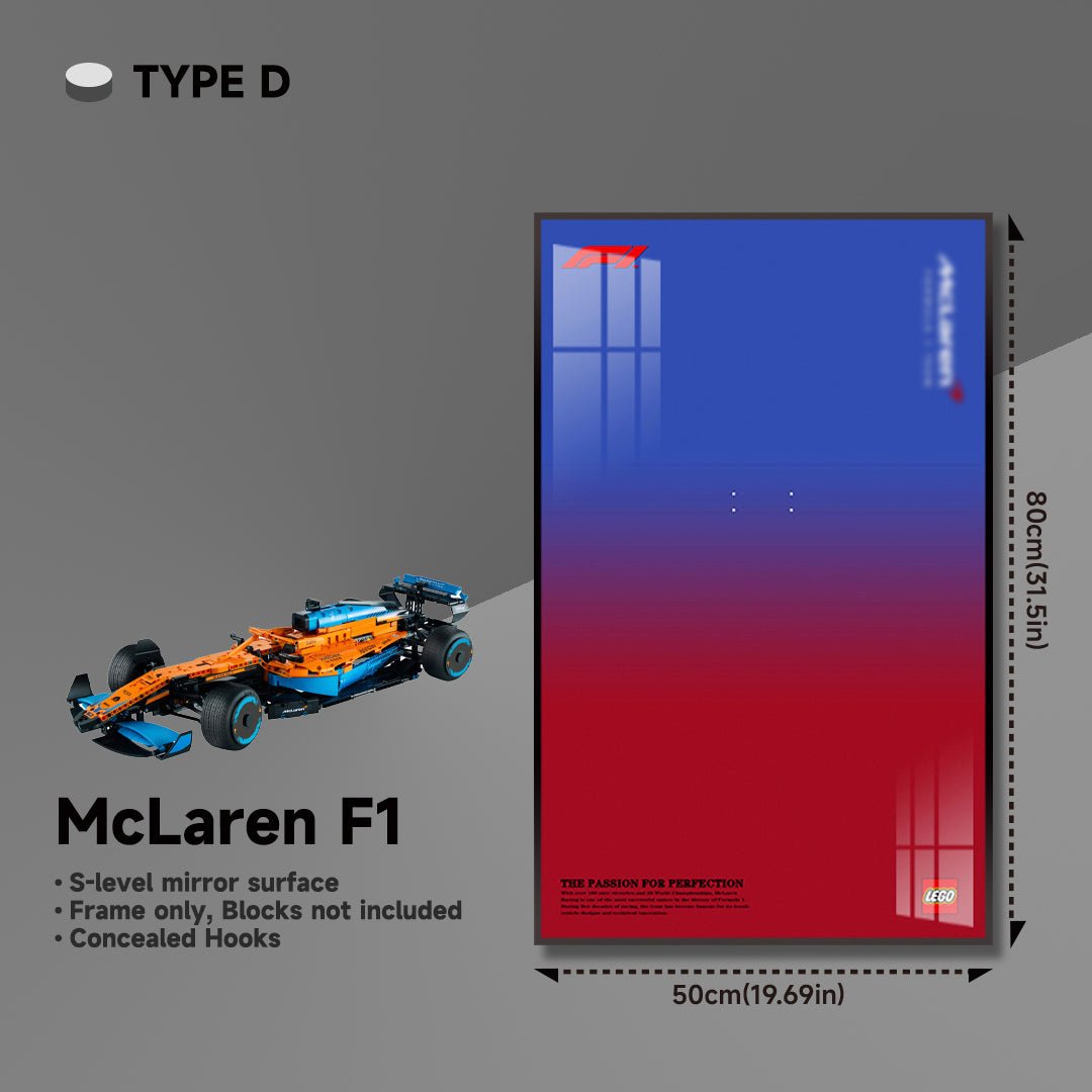 Premium Wall Display for LEGO® Technic™ McLaren F1 - brickzonehub