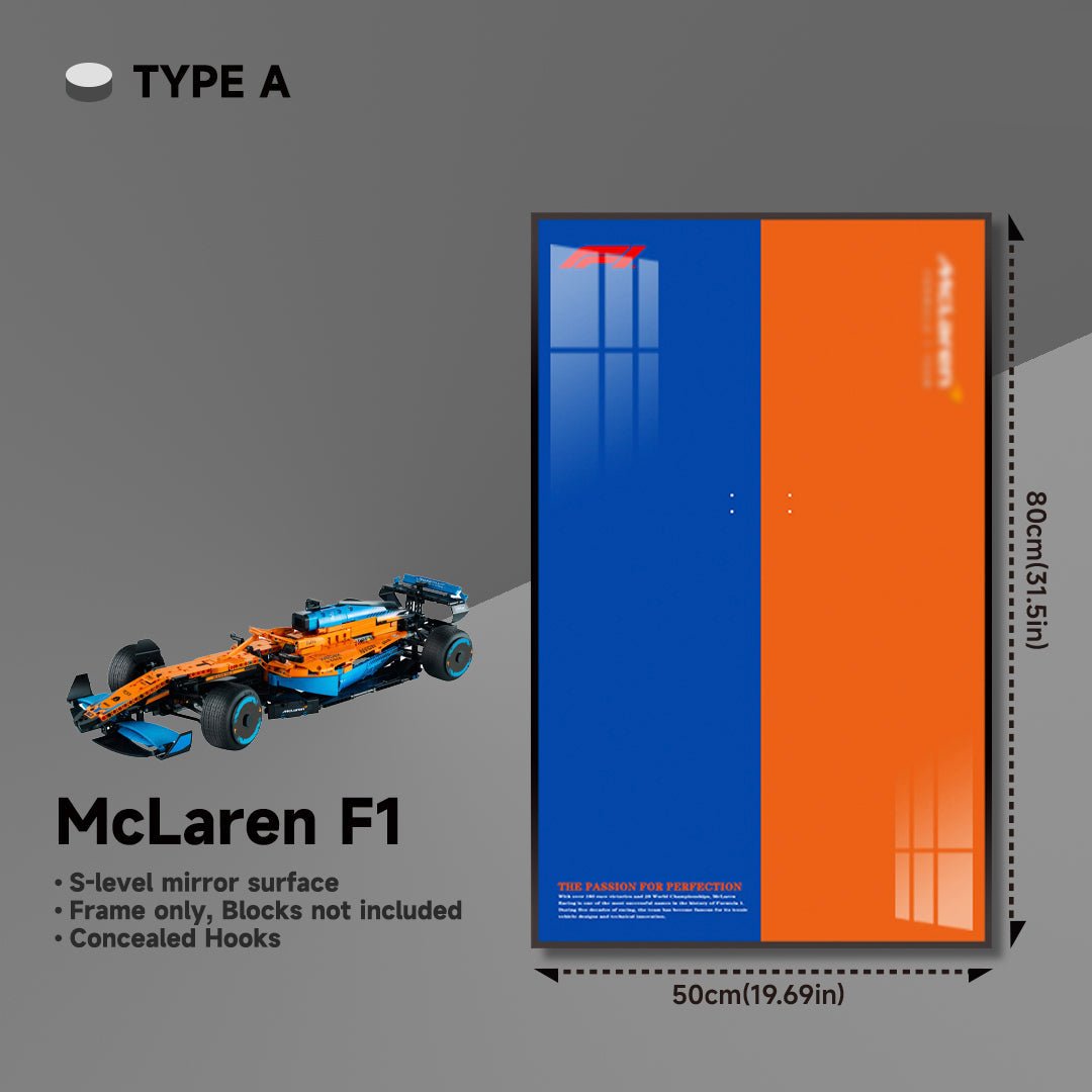 Premium Wall Display for LEGO® Technic™ McLaren F1 - brickzonehub