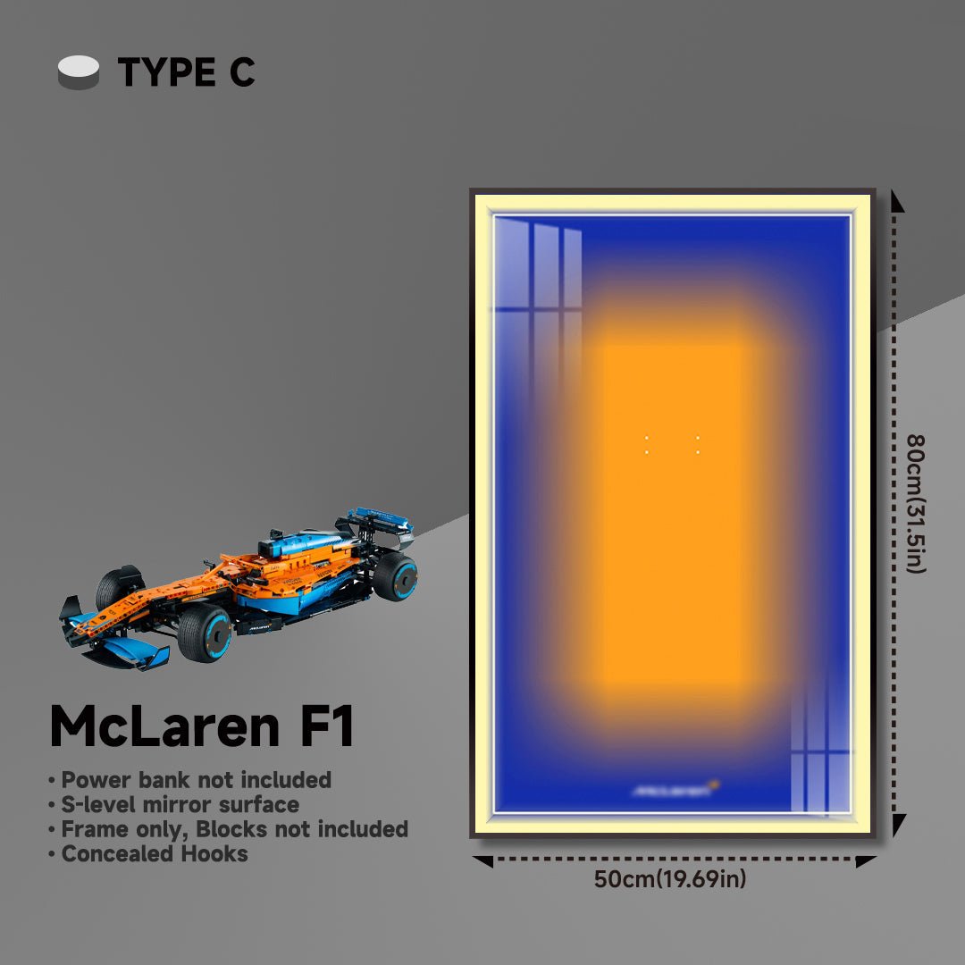 Premium Wall Display for LEGO® Technic™ McLaren F1 - brickzonehub