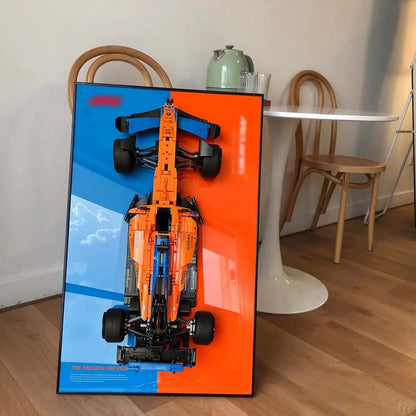 Premium Wall Display for LEGO® Technic™ McLaren F1(42141) - brickzonehub