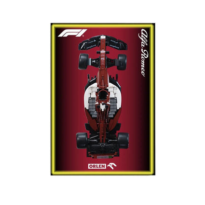 Premium Wall Display Frame Compatible with Alfa Romeo F1 Car - brickzonehub
