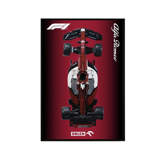Premium Wall Display Frame Compatible with Alfa Romeo F1 Car - brickzonehub